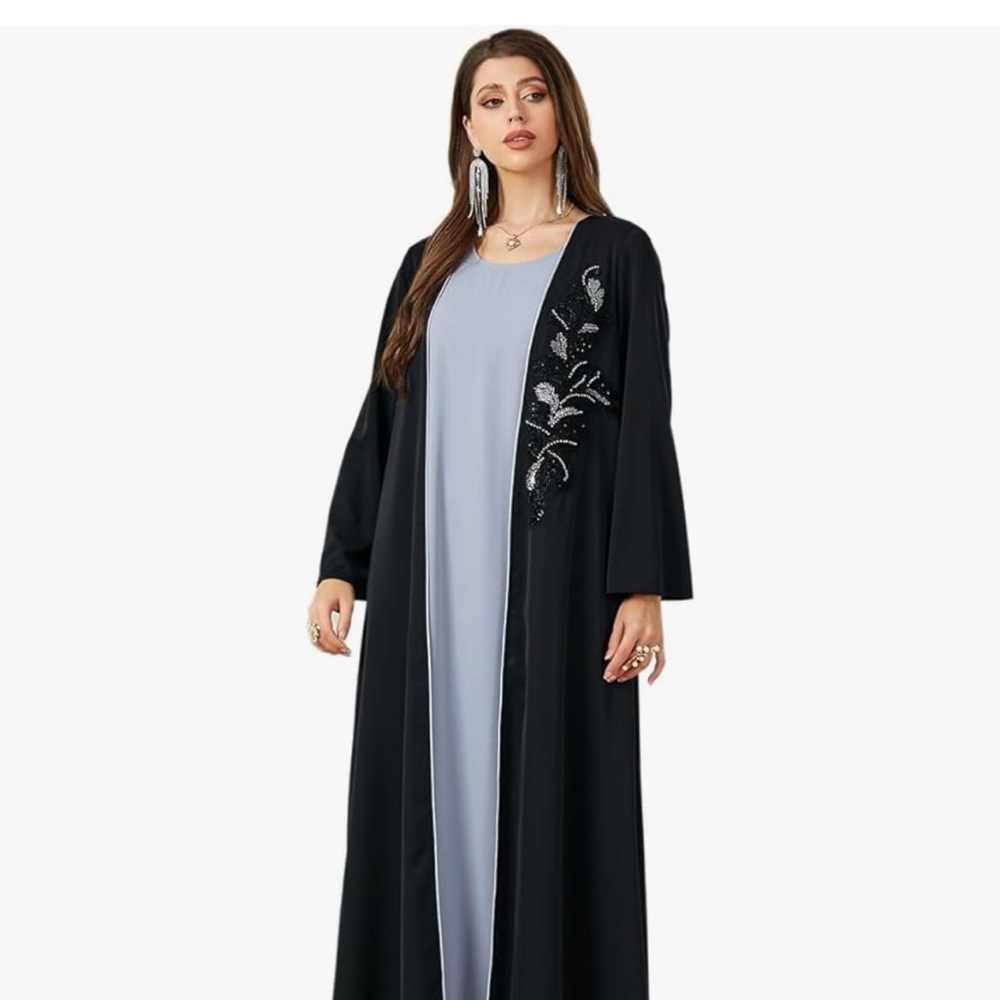 Black cardigan piece only does not include gray bottom piece NWT